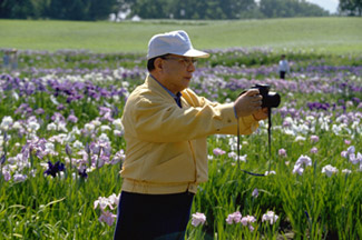 摄影中的池田，北海道，1990年