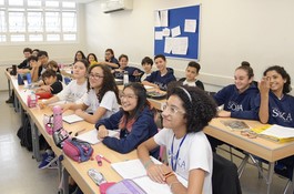 Una clase de las Escuelas Soka de Brasil (São Paulo, Brasil)